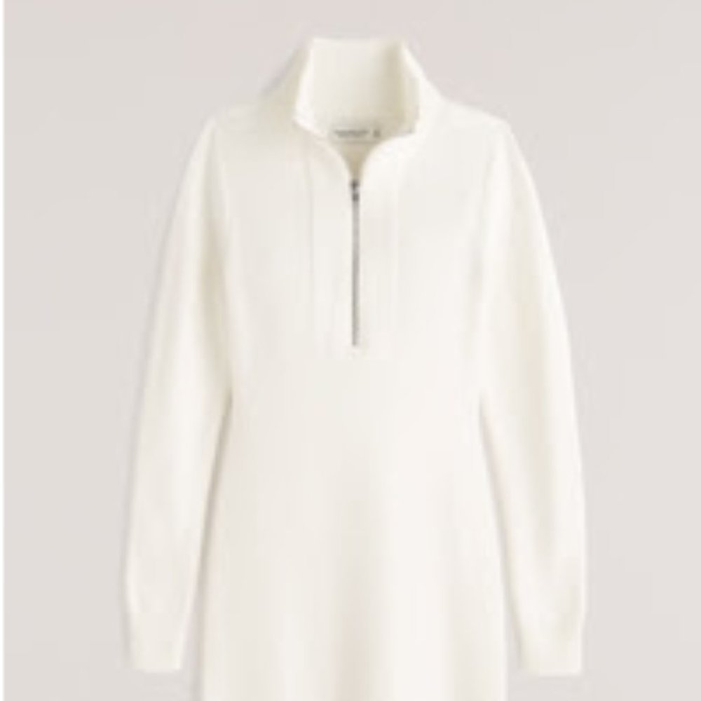 Abercrombie Women's Half-Zip Mini Sweater Dress - M
